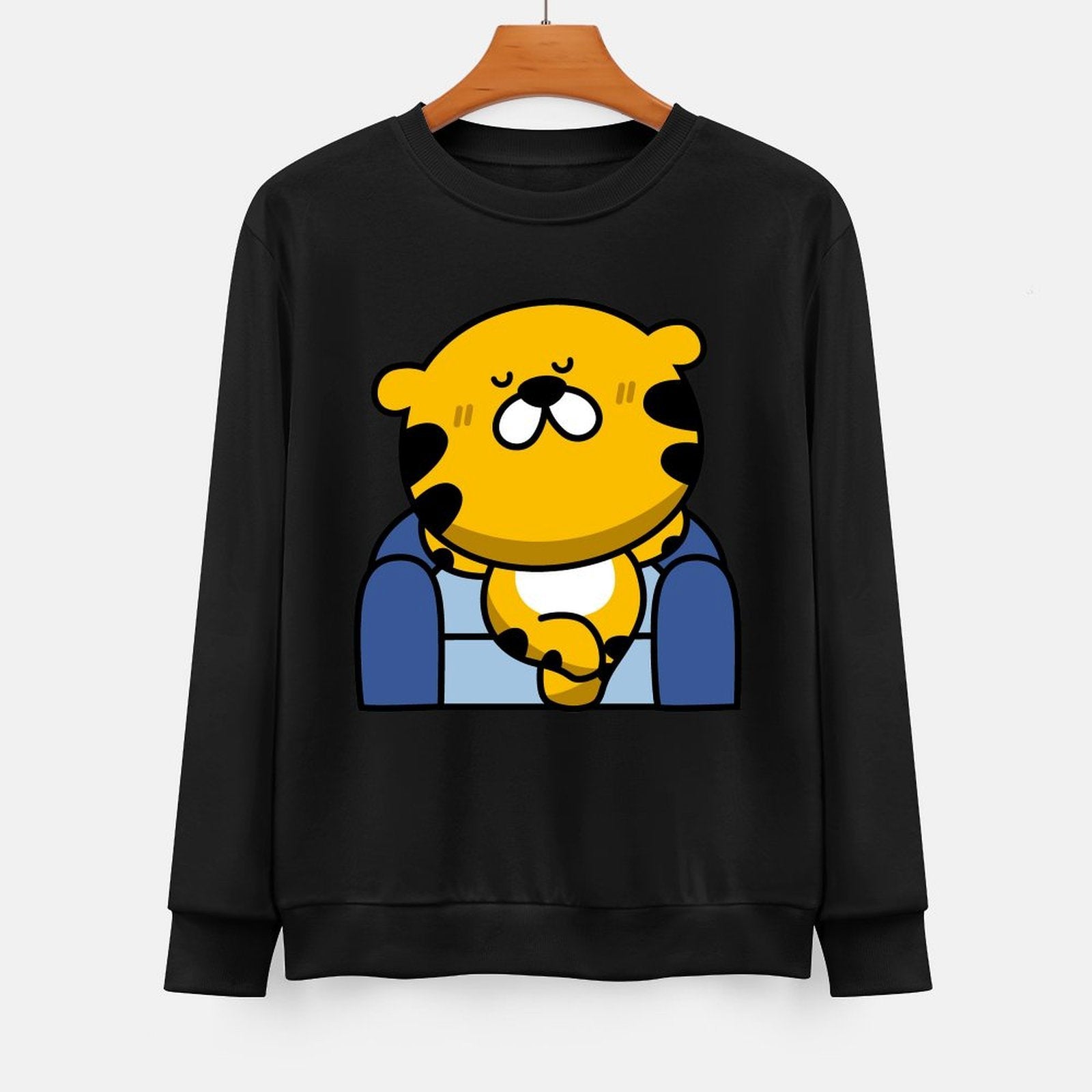 Front Patterned Long Sleeve TopSmoothWear Casual